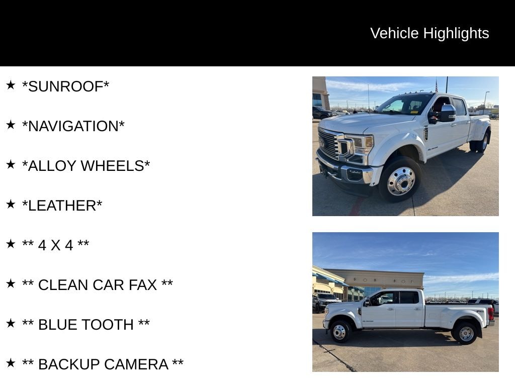 Used 2021 Ford F-450 King Ranch Truck Crew Cab