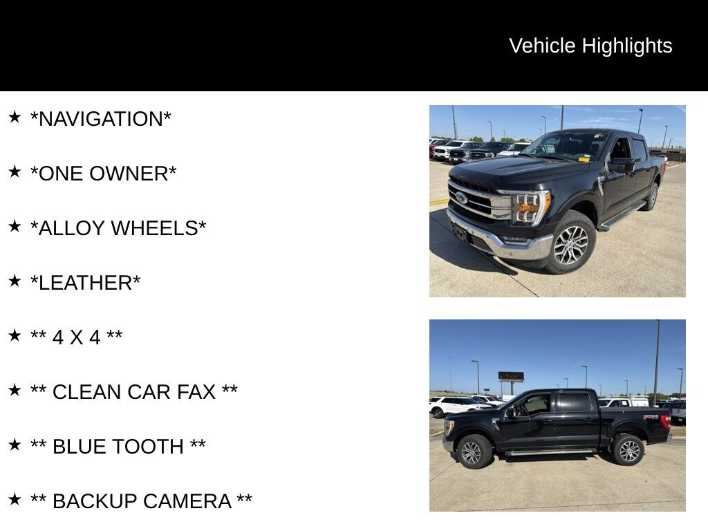 Certified 2022 Ford F-150 Lariat Truck SuperCrew Cab