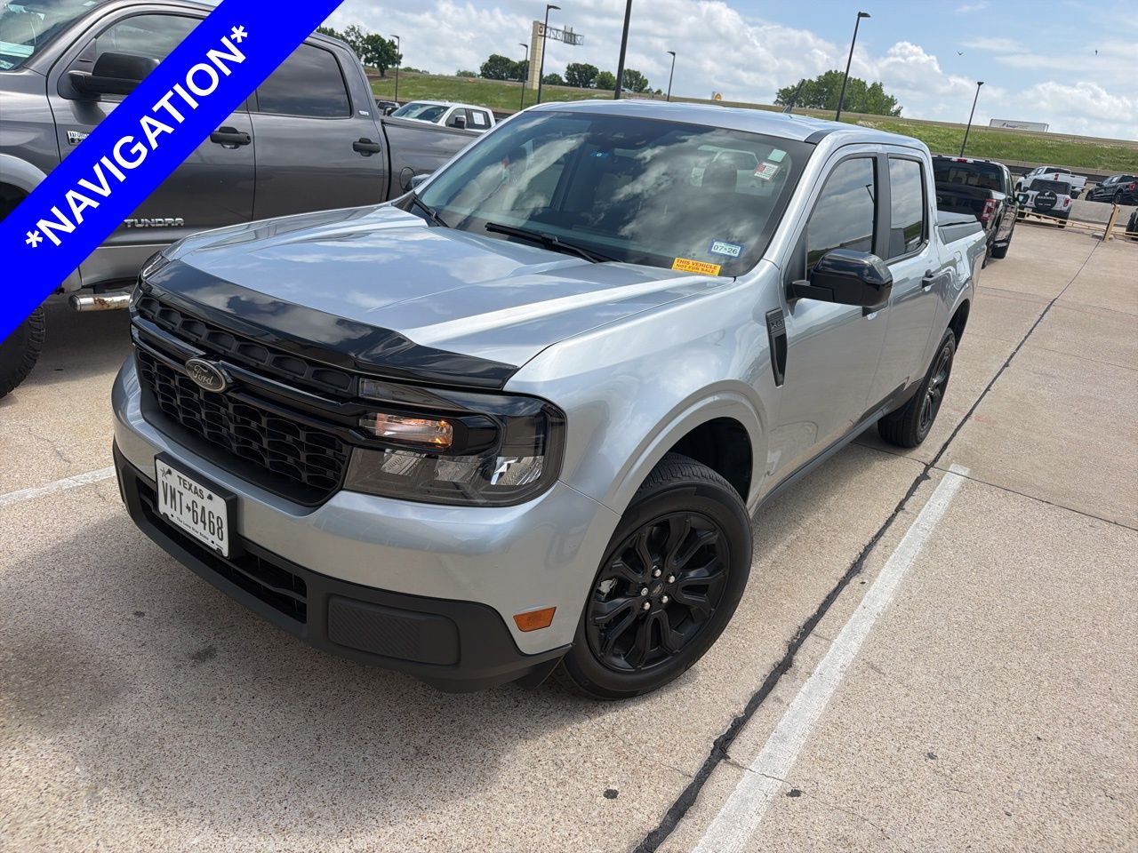 Iconic Silver 2024 Ford Maverick XLT SuperCrew FWD Pickup Truck Front-Wheel Drive 8-Speed Automatic