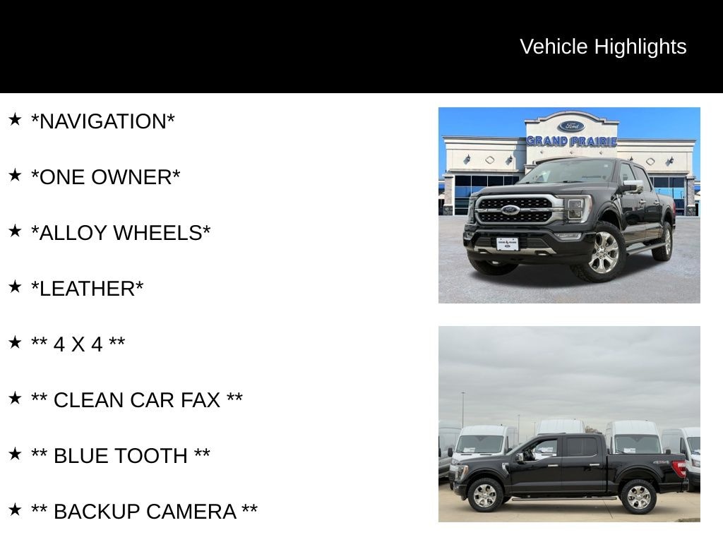 Certified 2021 Ford F-150 Platinum Truck SuperCrew Cab