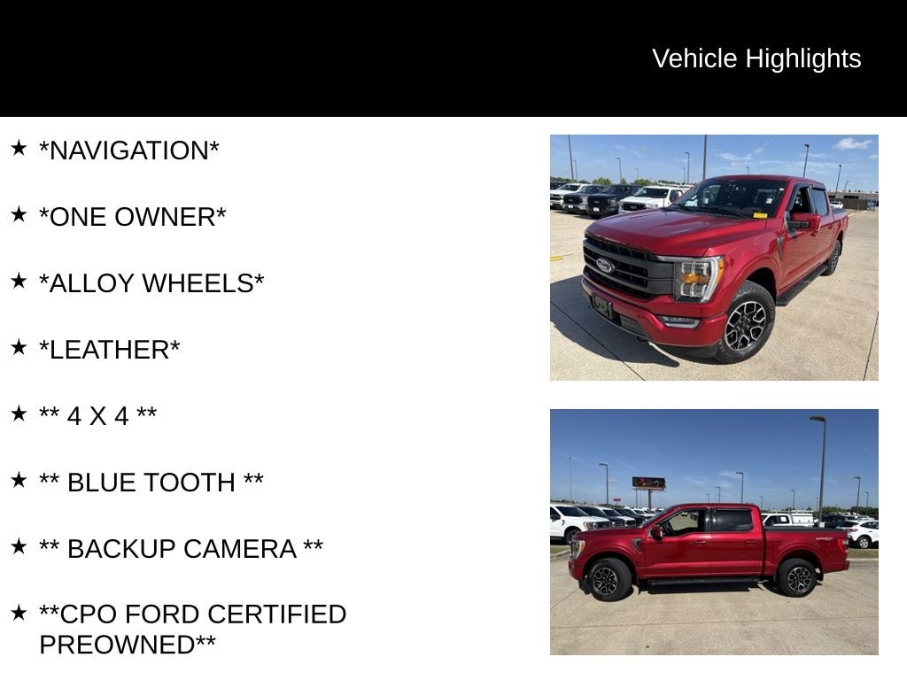 Certified 2023 Ford F-150 Lariat Truck SuperCrew Cab