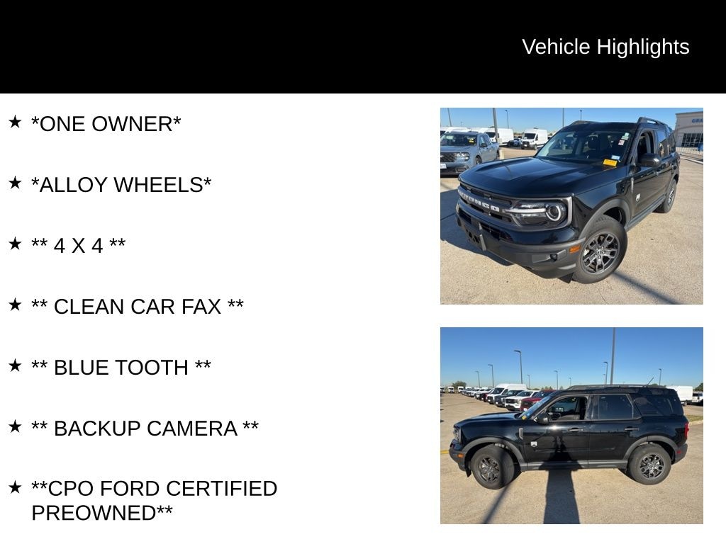 Certified 2022 Ford Bronco Sport Big Bend SUV