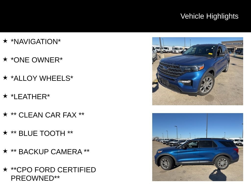 Certified 2022 Ford Explorer XLT SUV