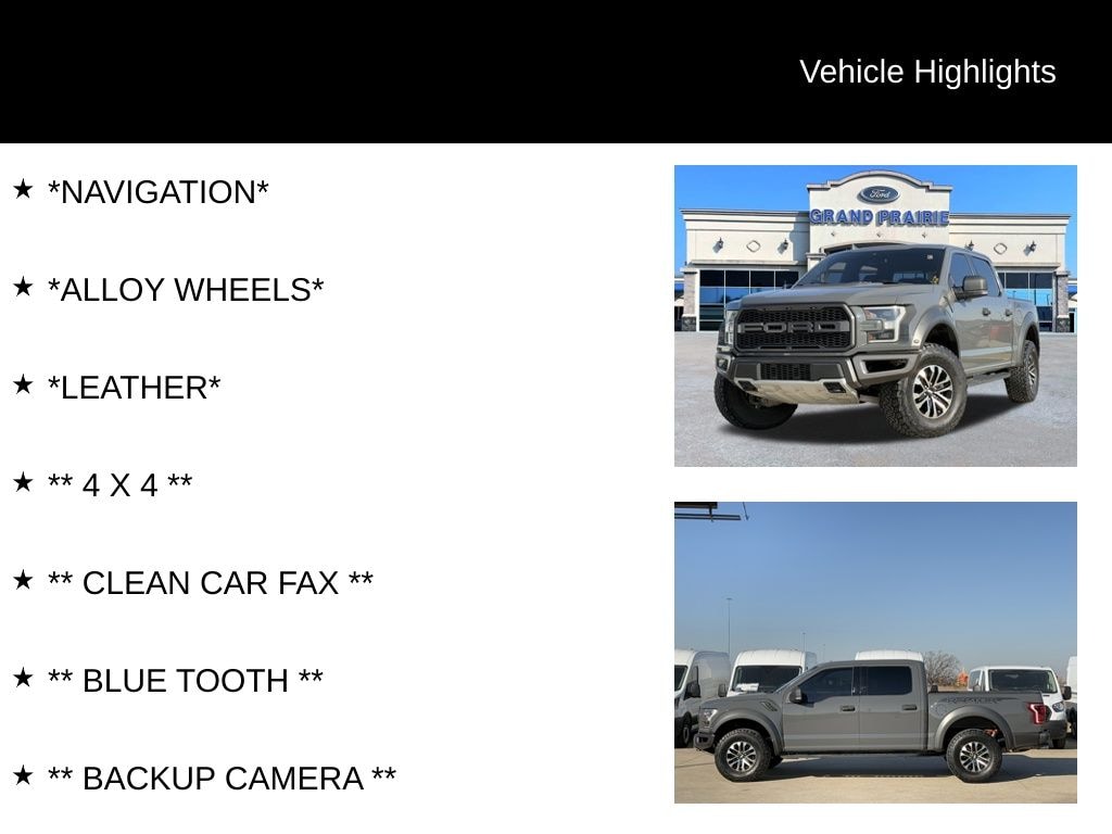 Used 2020 Ford F-150 Raptor Truck SuperCrew Cab