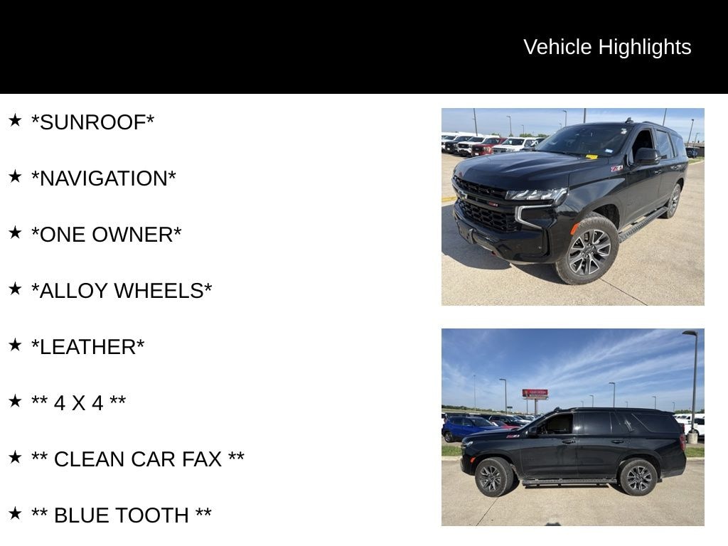 Used 2023 Chevrolet Tahoe Z71 SUV