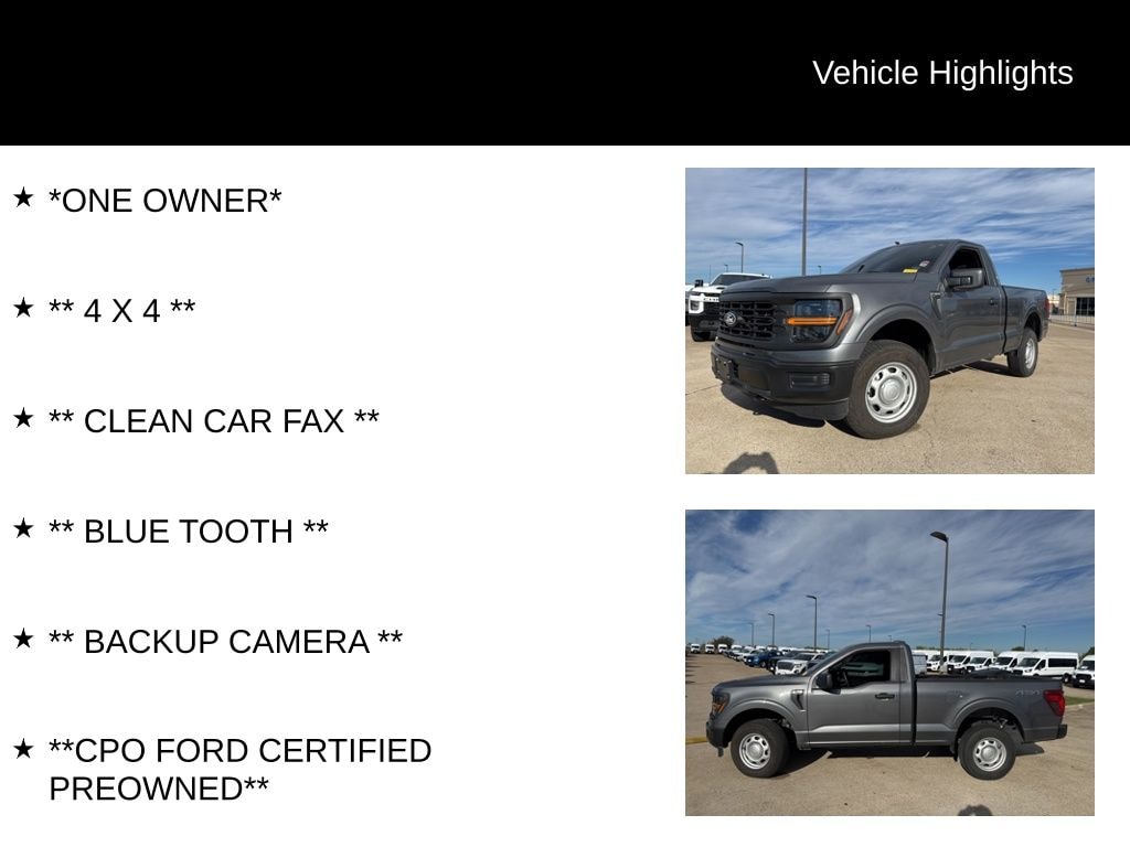 Certified 2024 Ford F-150 XL Truck Regular Cab