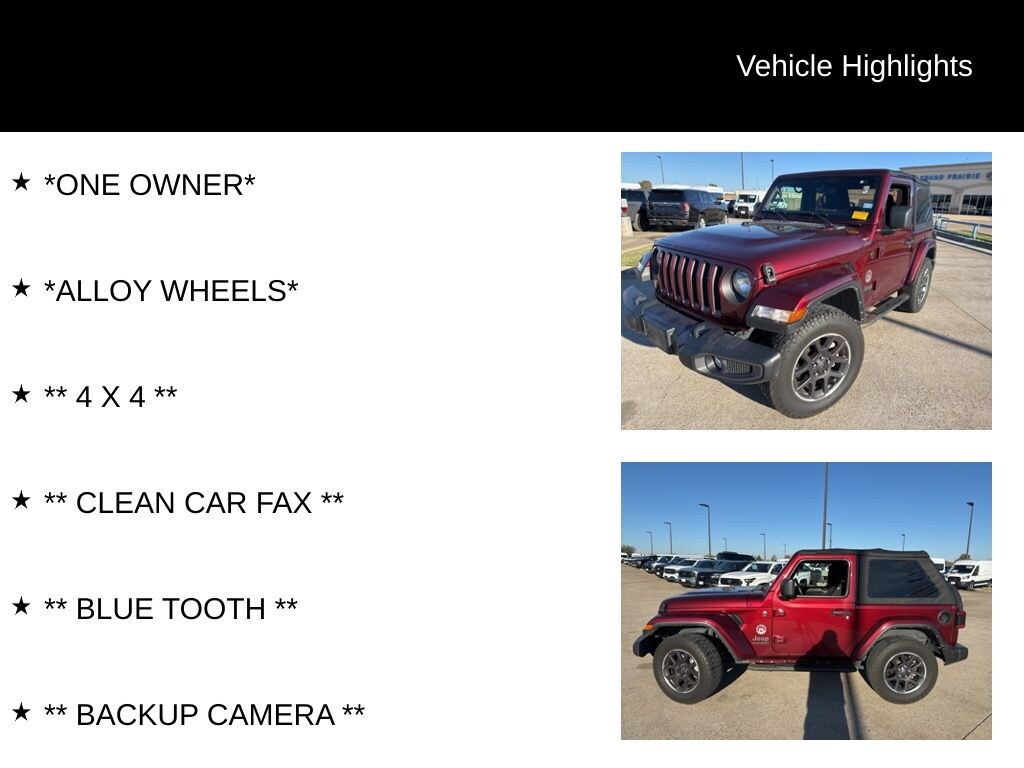 Used 2021 Jeep Wrangler 80th Edition SUV