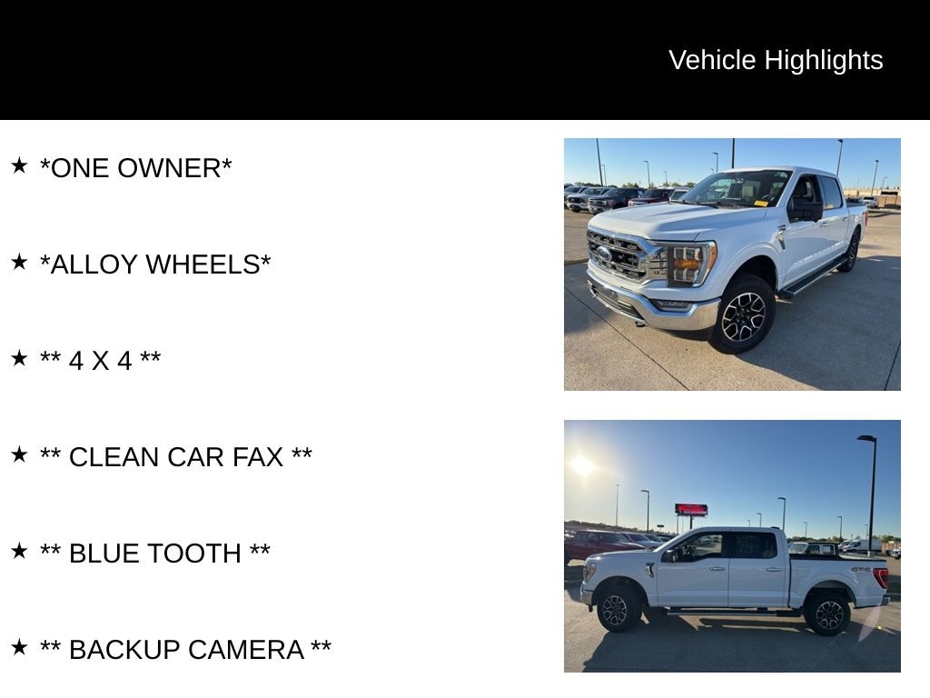 Certified 2022 Ford F-150 XLT Truck SuperCrew Cab