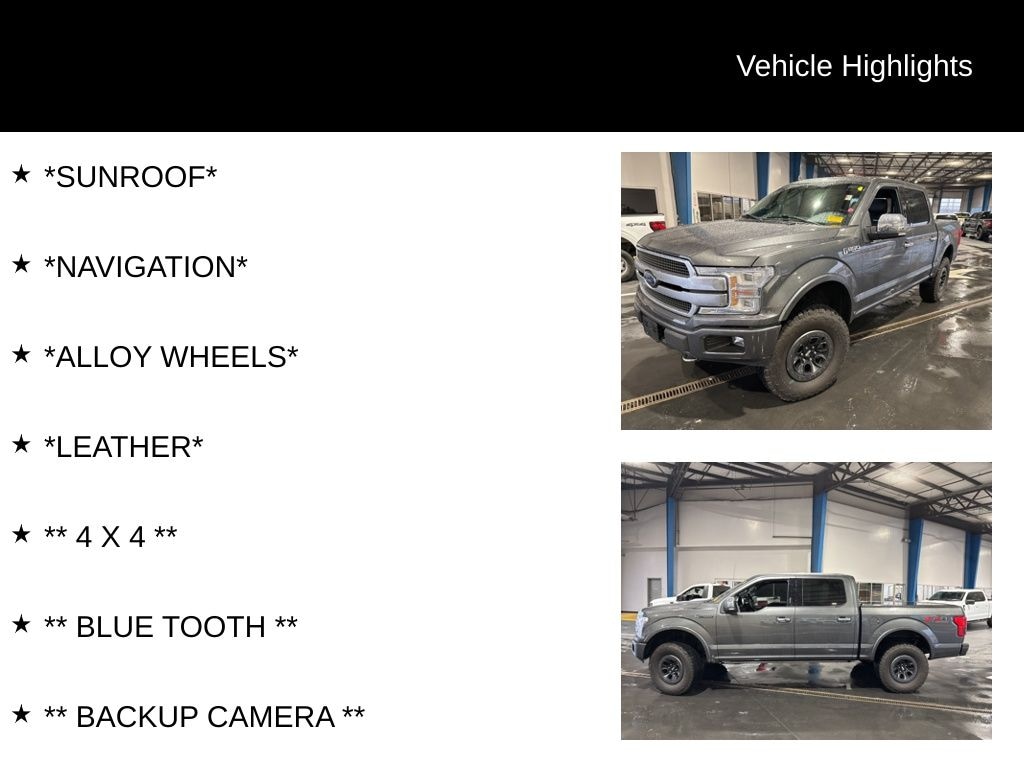 Used 2018 Ford F-150 Platinum Truck SuperCrew Cab