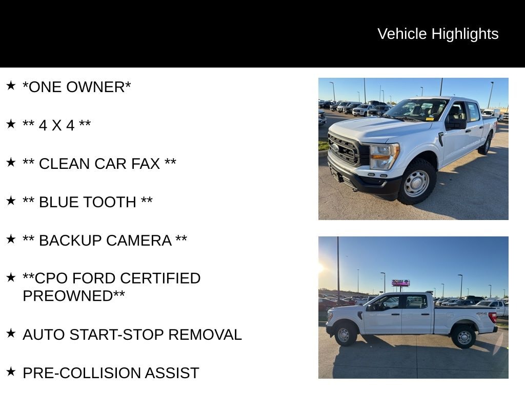 Certified 2022 Ford F-150 XL Truck SuperCrew Cab
