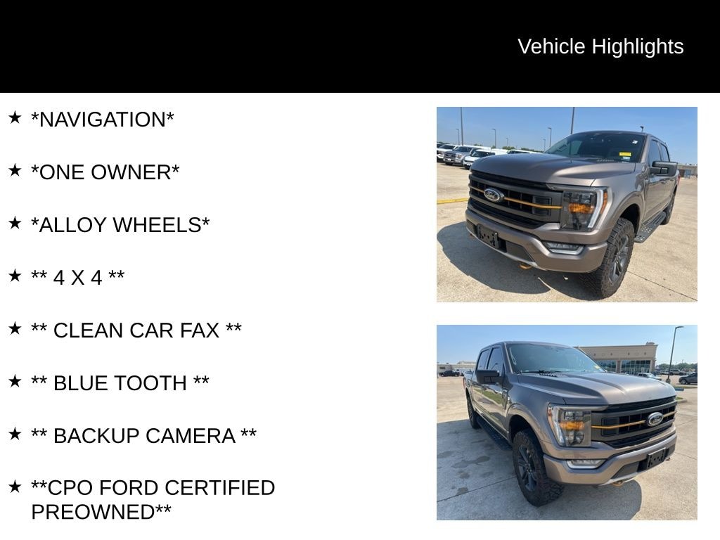 Certified 2022 Ford F-150 Tremor Truck SuperCrew Cab