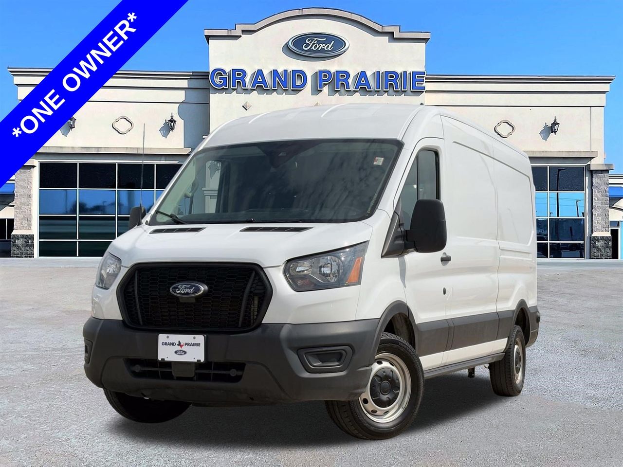 Oxford White 2024 Ford Transit Cargo Van Rear-Wheel Drive 