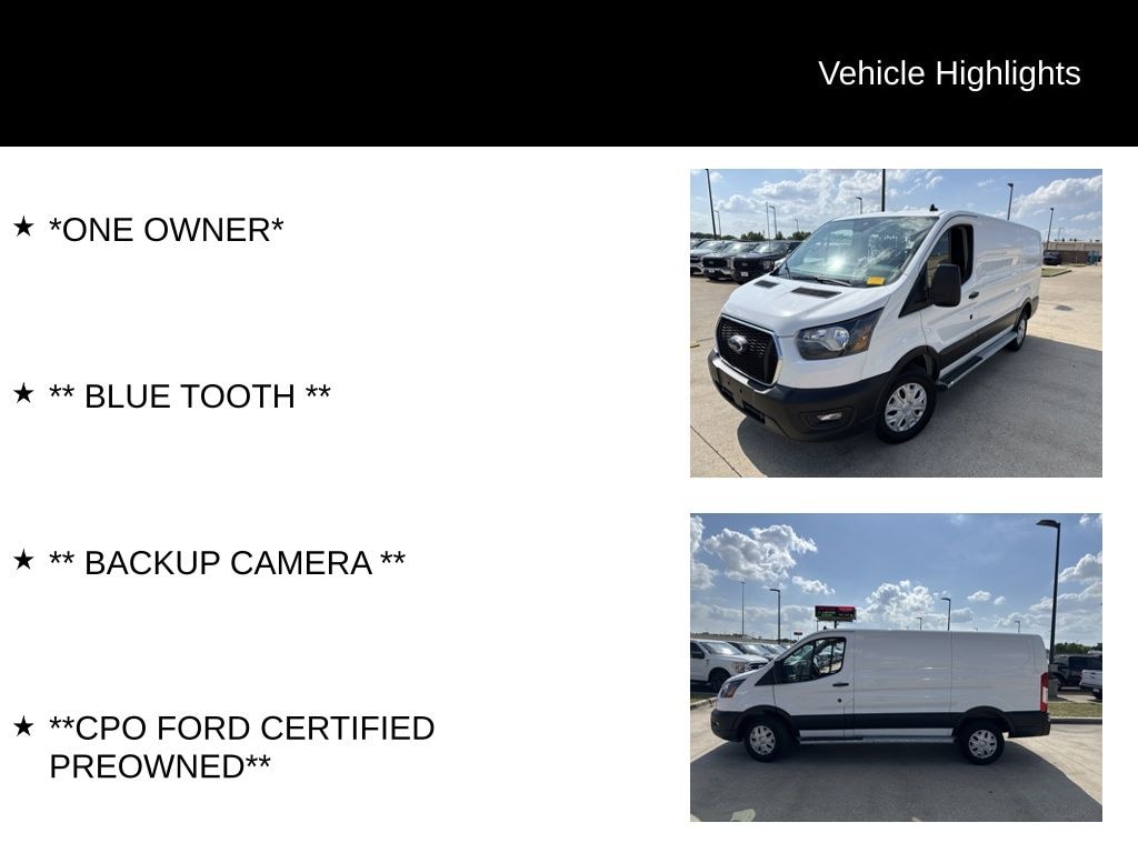 Certified 2025 Ford Transit-250 Cargo Base Van Low Roof Van