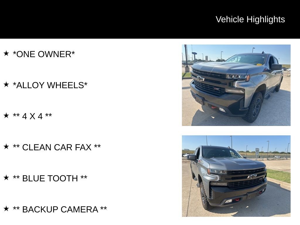 Used 2021 Chevrolet Silverado 1500 LT Trail Boss Truck Crew Cab