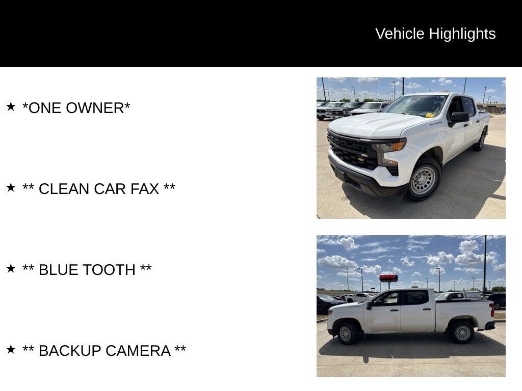 Used 2023 Chevrolet Silverado 1500 WT Truck Crew Cab