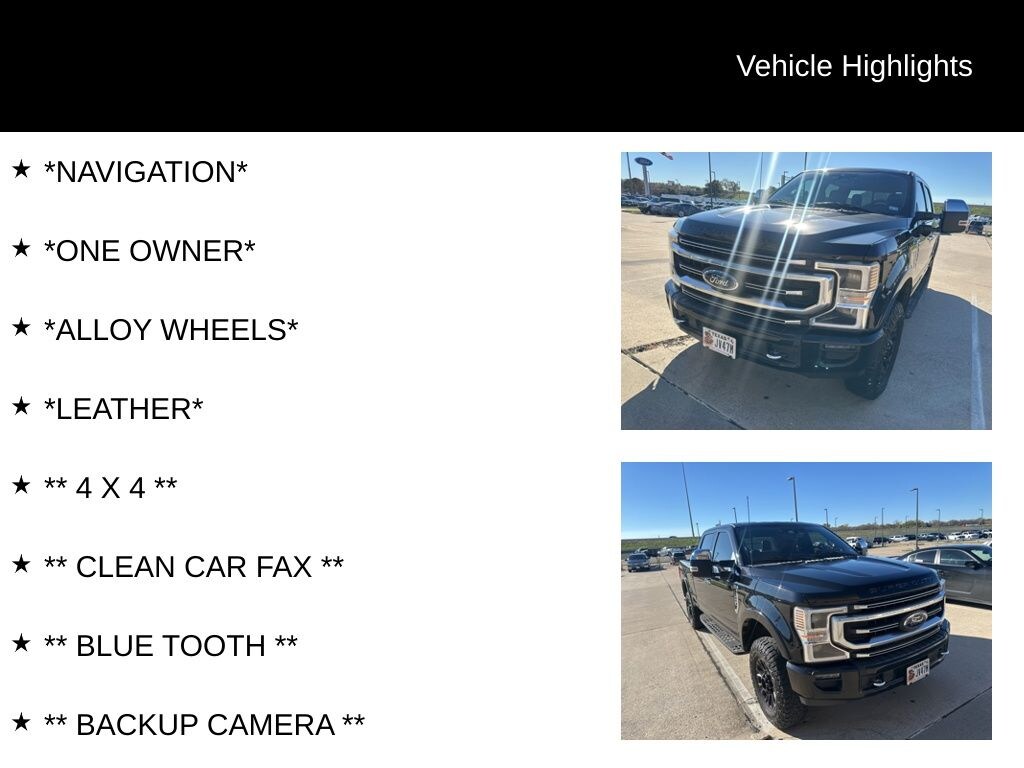 Certified 2022 Ford F-250 Platinum Truck Crew Cab