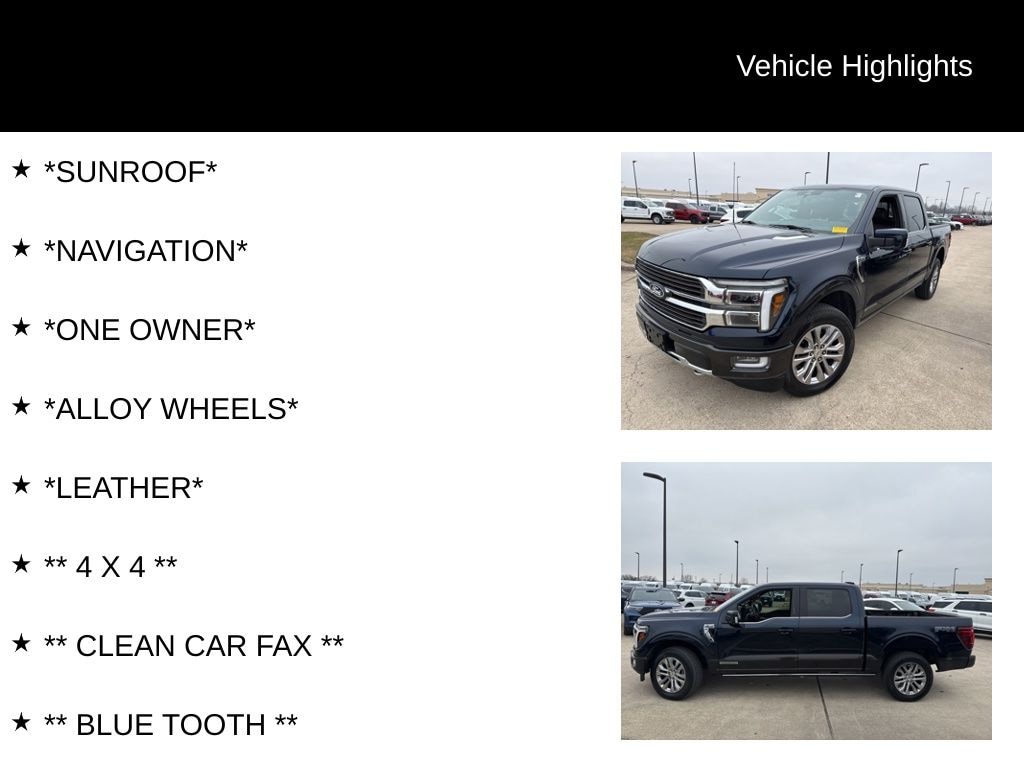 Certified 2024 Ford F-150 King Ranch Truck SuperCrew Cab