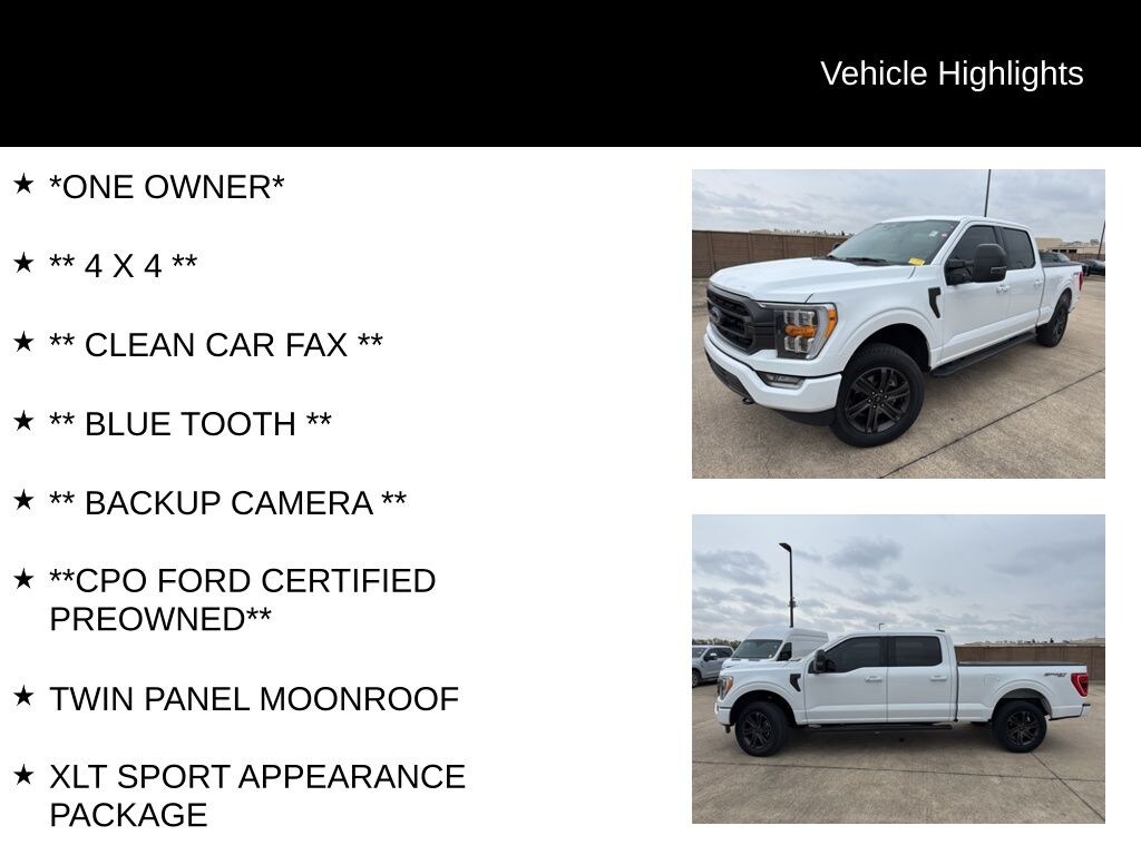 Certified 2022 Ford F-150 XLT Truck SuperCrew Cab
