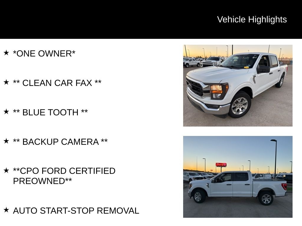 Certified 2023 Ford F-150 XLT Truck SuperCrew Cab