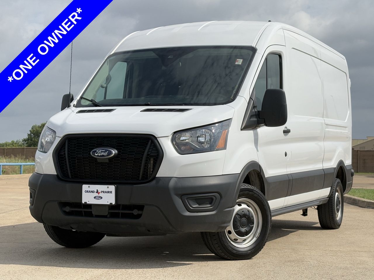 Oxford White 2024 Ford Transit Cargo Van Rear-Wheel Drive