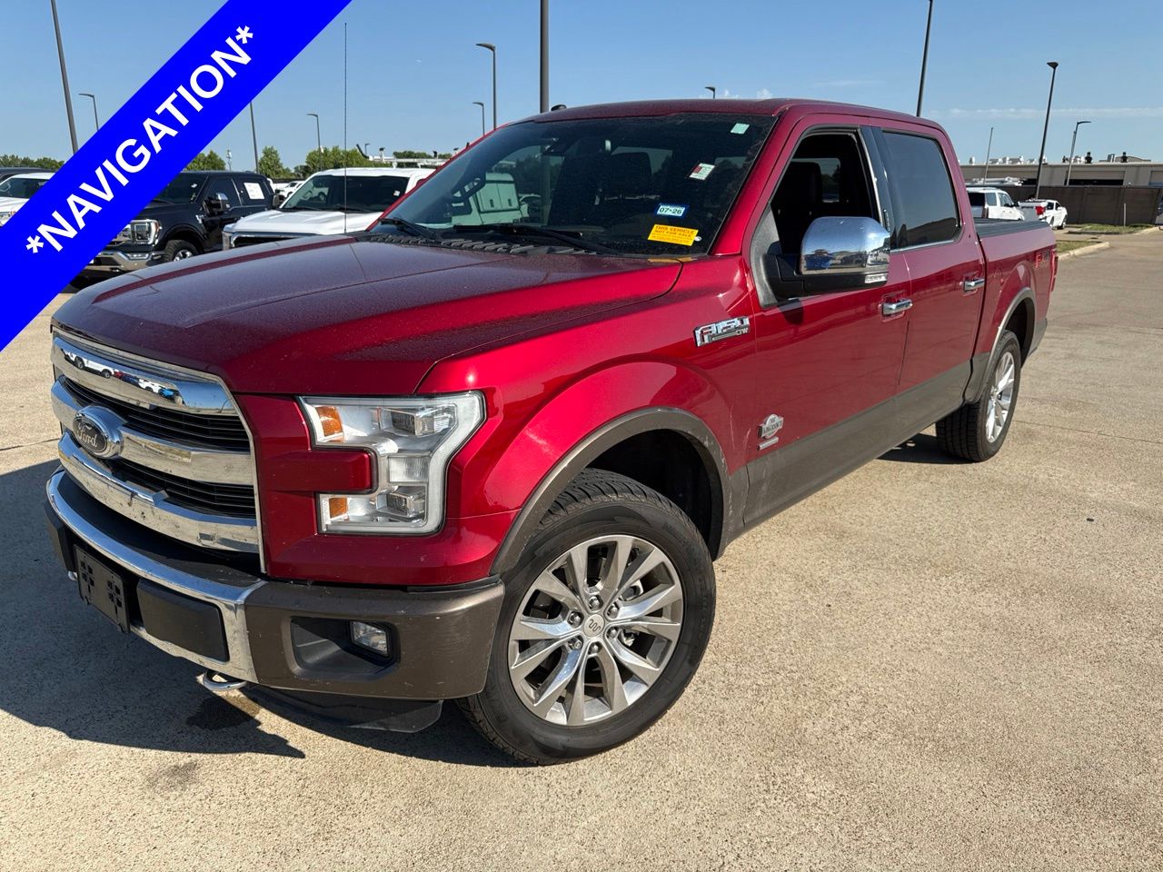 Race Red 2016 Ford F-150 Pickup Truck Four-Wheel Drive 6-Speed Automatic