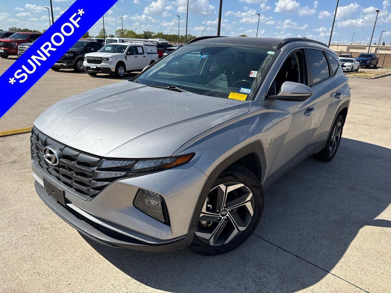 Shimmering Silver 2023 Hyundai Tucson Hybrid SUV / Crossover All-Wheel Drive 6-Speed Automatic
