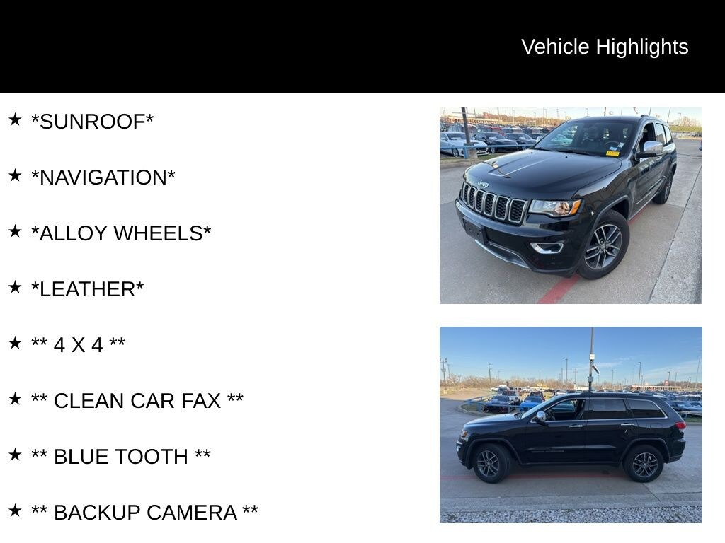 Used 2017 Jeep Grand Cherokee Limited SUV