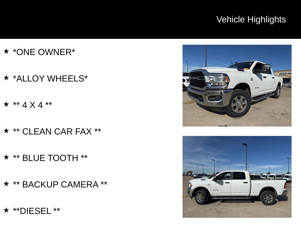 Used 2024 Ram 2500 Big Horn Truck Crew Cab
