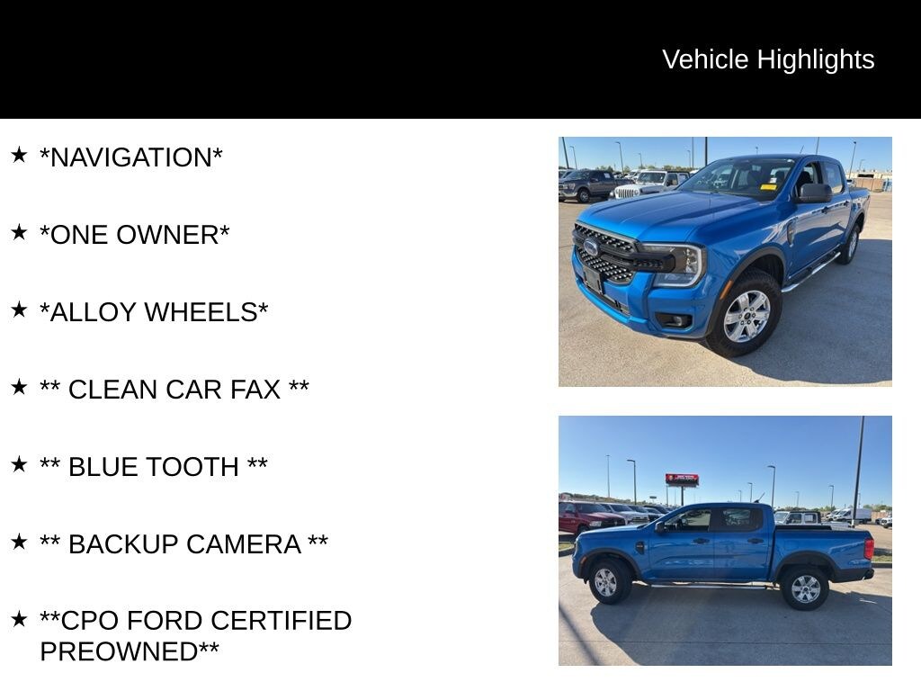 Certified 2024 Ford Ranger XL Truck SuperCrew