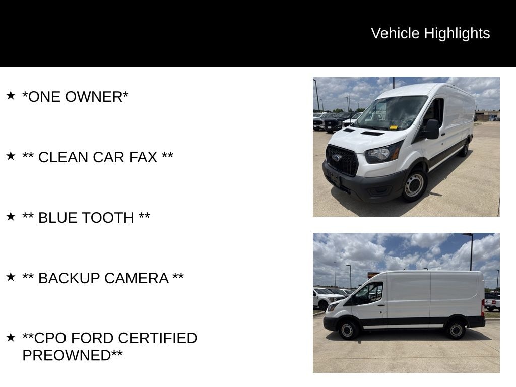 Certified 2024 Ford Transit-250 Cargo Base Van Medium Roof Van