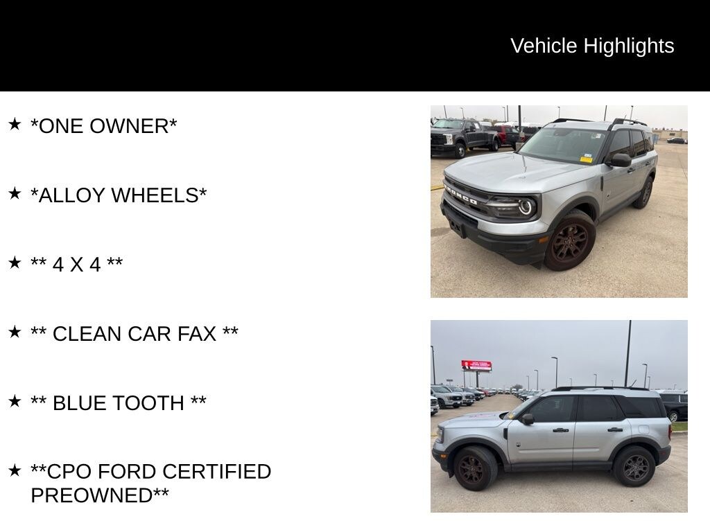 Certified 2022 Ford Bronco Sport Big Bend SUV