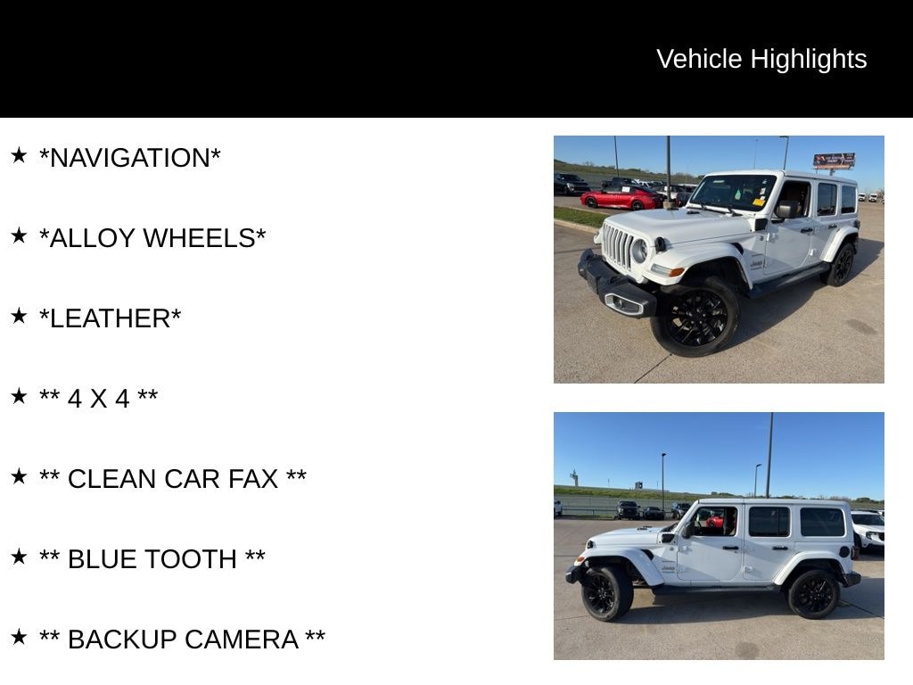 Used 2021 Jeep Wrangler 4xe Unlimited Sahara 4xe SUV