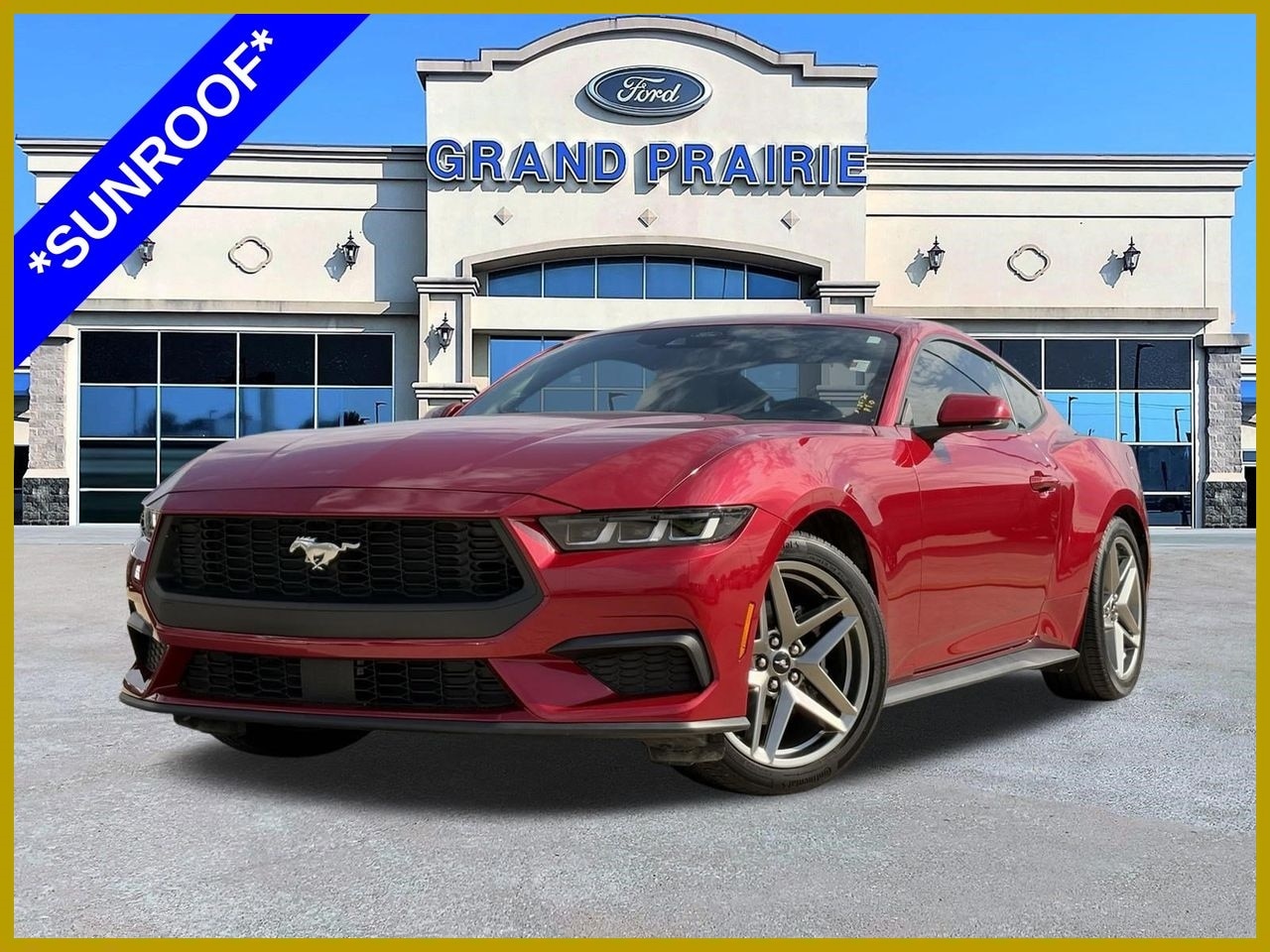 Red Metallic 2024 Ford Mustang Coupe Rear-Wheel Drive Automatic