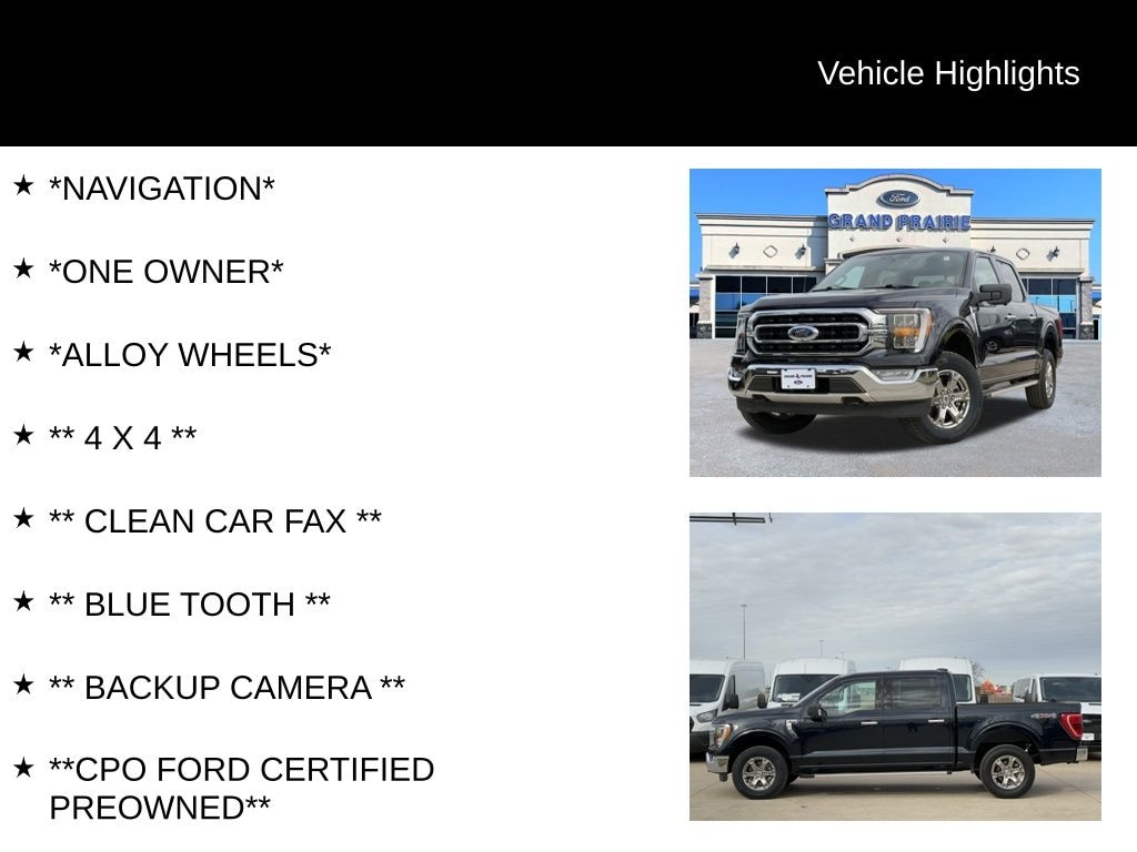 Certified 2022 Ford F-150 XLT Truck SuperCrew Cab