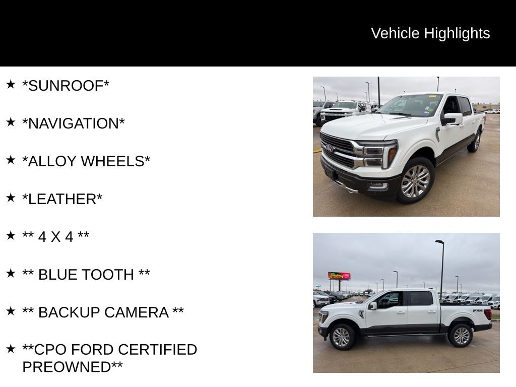 Certified 2024 Ford F-150 King Ranch Truck SuperCrew Cab