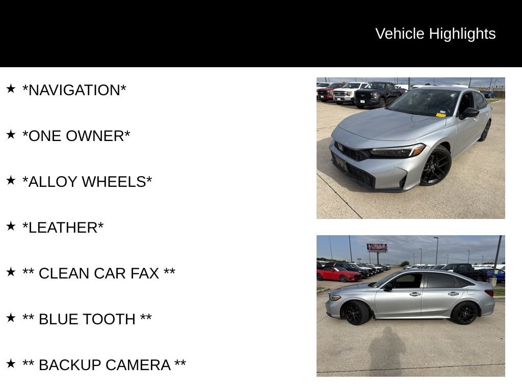 Used 2025 Honda Civic Sport Sedan