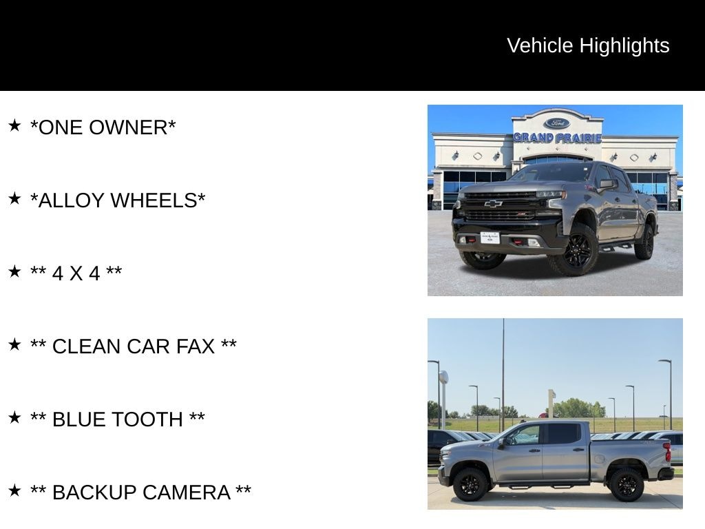 Used 2021 Chevrolet Silverado 1500 LT Trail Boss Truck Crew Cab