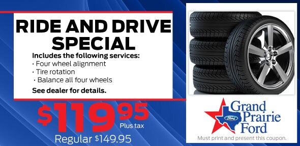 4-Wheel Alignment Service, Grand Prairie, TX Ford Service Coupon