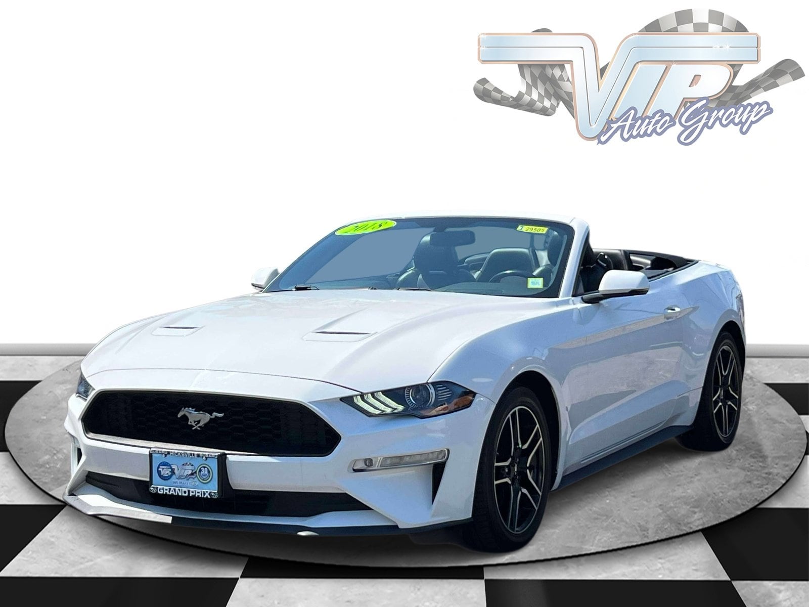Used 2018 Ford Mustang EcoBoost Premium with VIN 1FATP8UH9J5166485 for sale in Hicksville, NY