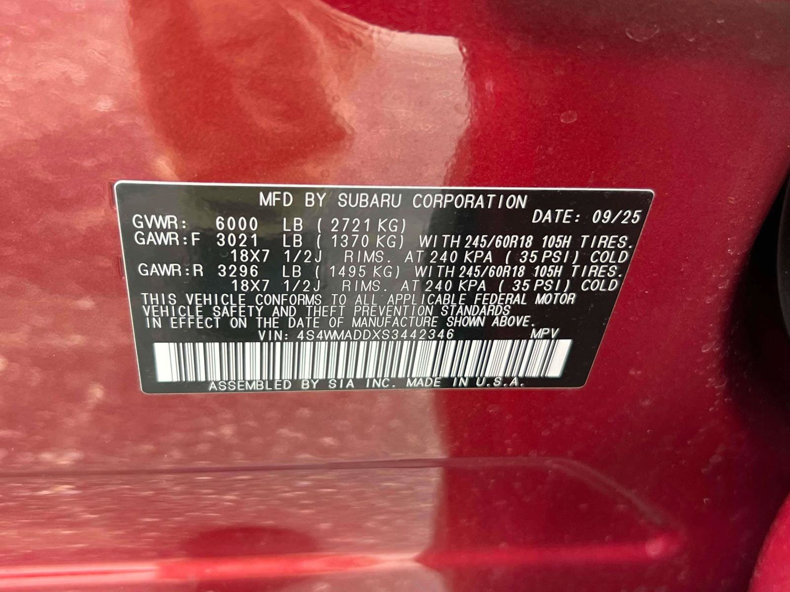 2025 Subaru Ascent Premium - Photo 20