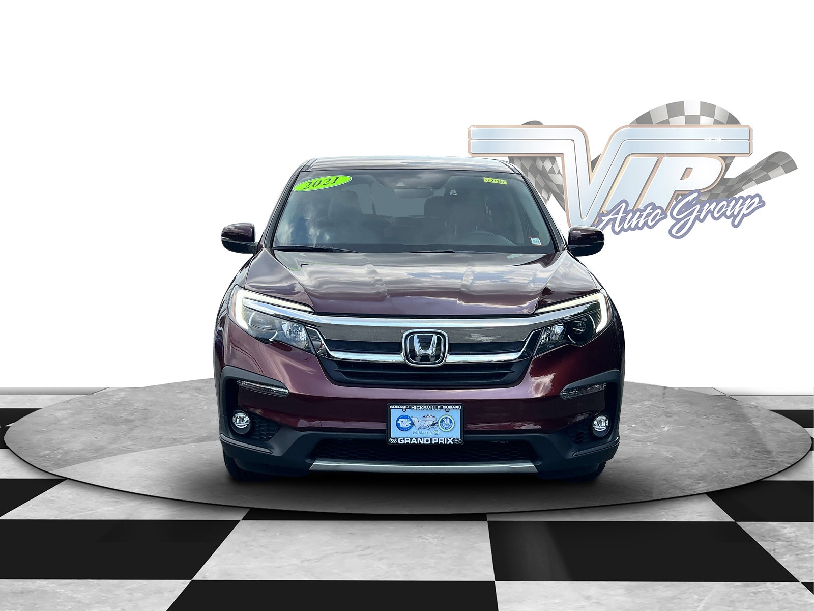 Used 2021 Honda Pilot EX with VIN 5FNYF6H36MB072878 for sale in Hicksville, NY