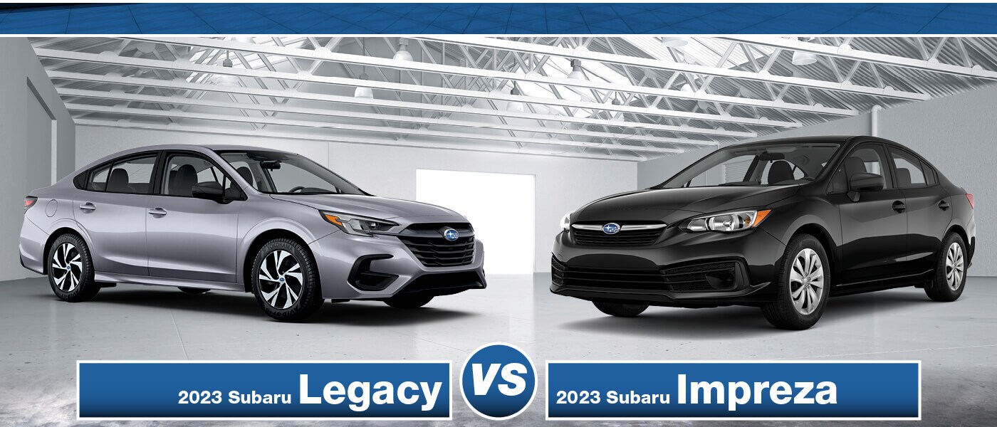 2023 Subaru Legacy vs Impreza Interior, Engine, Specs