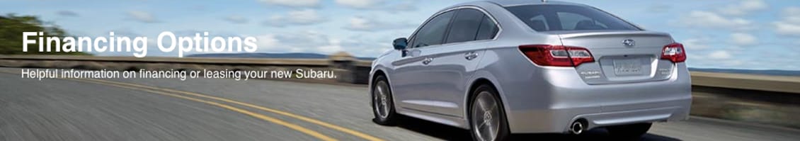 Subaru Finance banner
