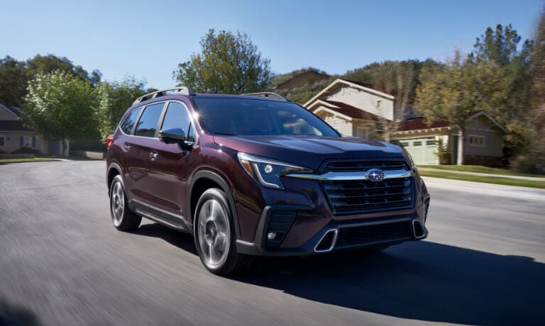2023 Subaru Ascent Exterior Driving On Residential Road