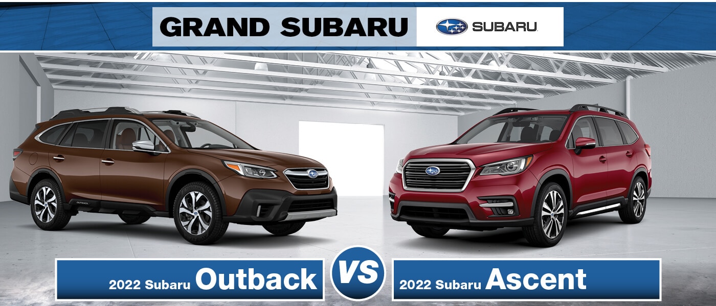 2022 Subaru Ascent vs. Subaru Outback Comparison Features & Specs