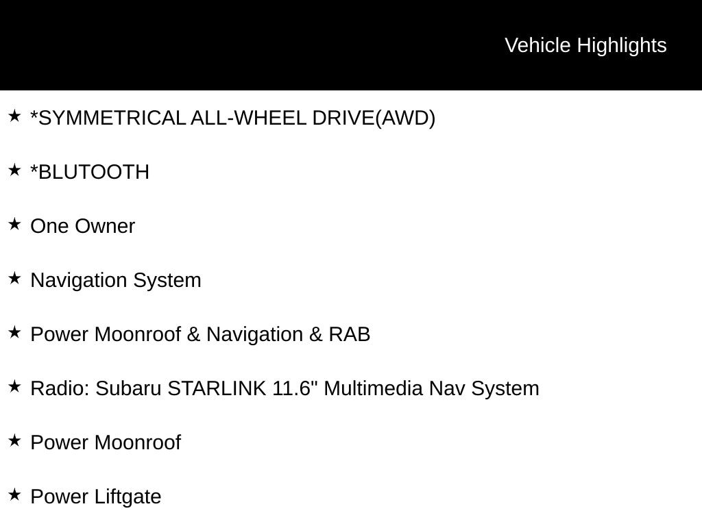 Certified 2023 Subaru Outback Onyx Edition SUV