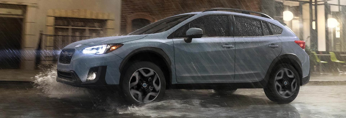 2018 Subaru Crosstrek driving in rain