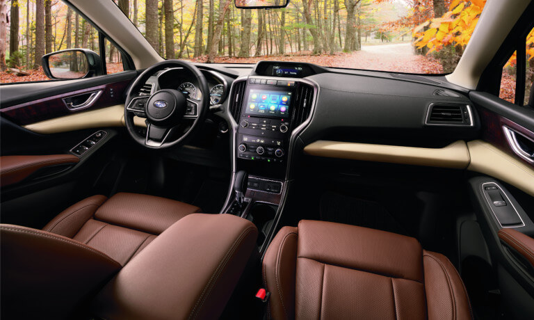 2021 Subaru Ascent interior seating and dashboard image