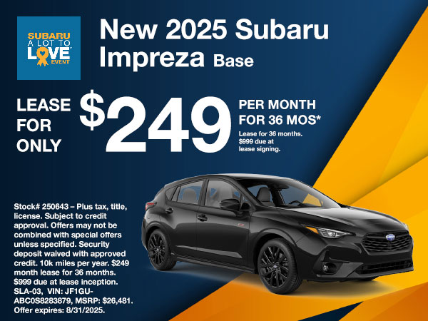 2025 Subaru Impreza Special Offer | Grand Subaru