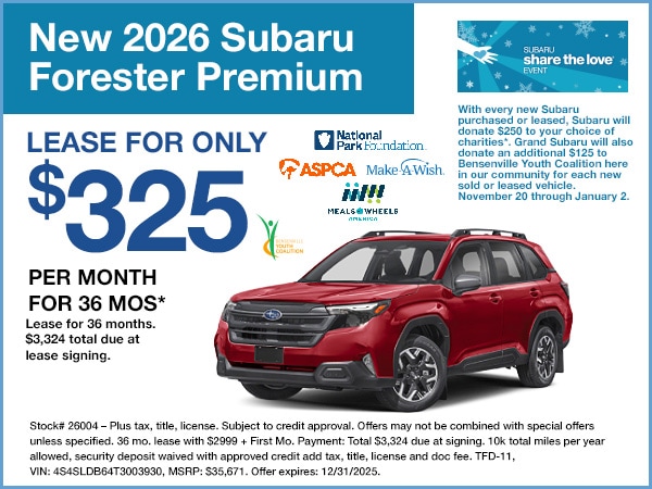 2025 Subaru Forester Special Offer | Grand Subaru